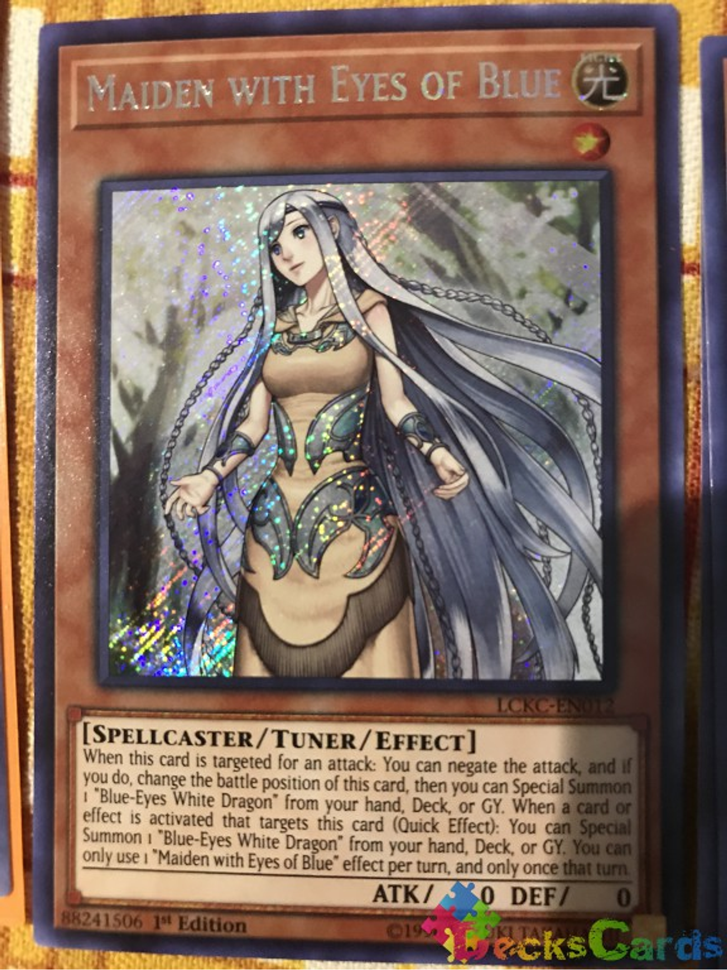 Maiden with Eyes of Blue - LCKC-EN012 - Secret Rare 1st Edition 1