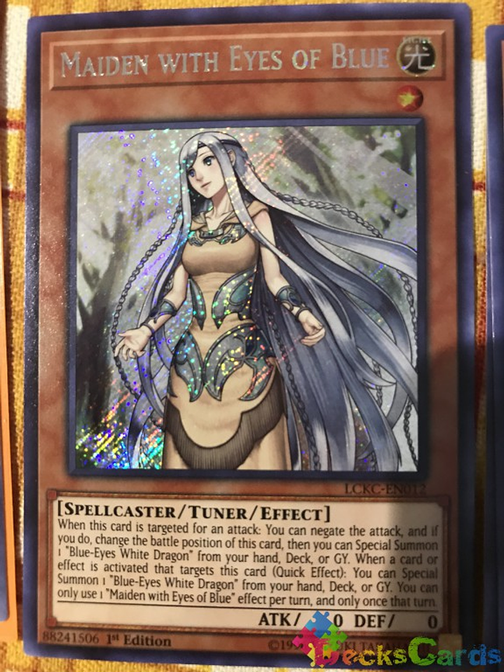 Maiden with Eyes of Blue - LCKC-EN012 - Secret Rare 1st Edition 1
