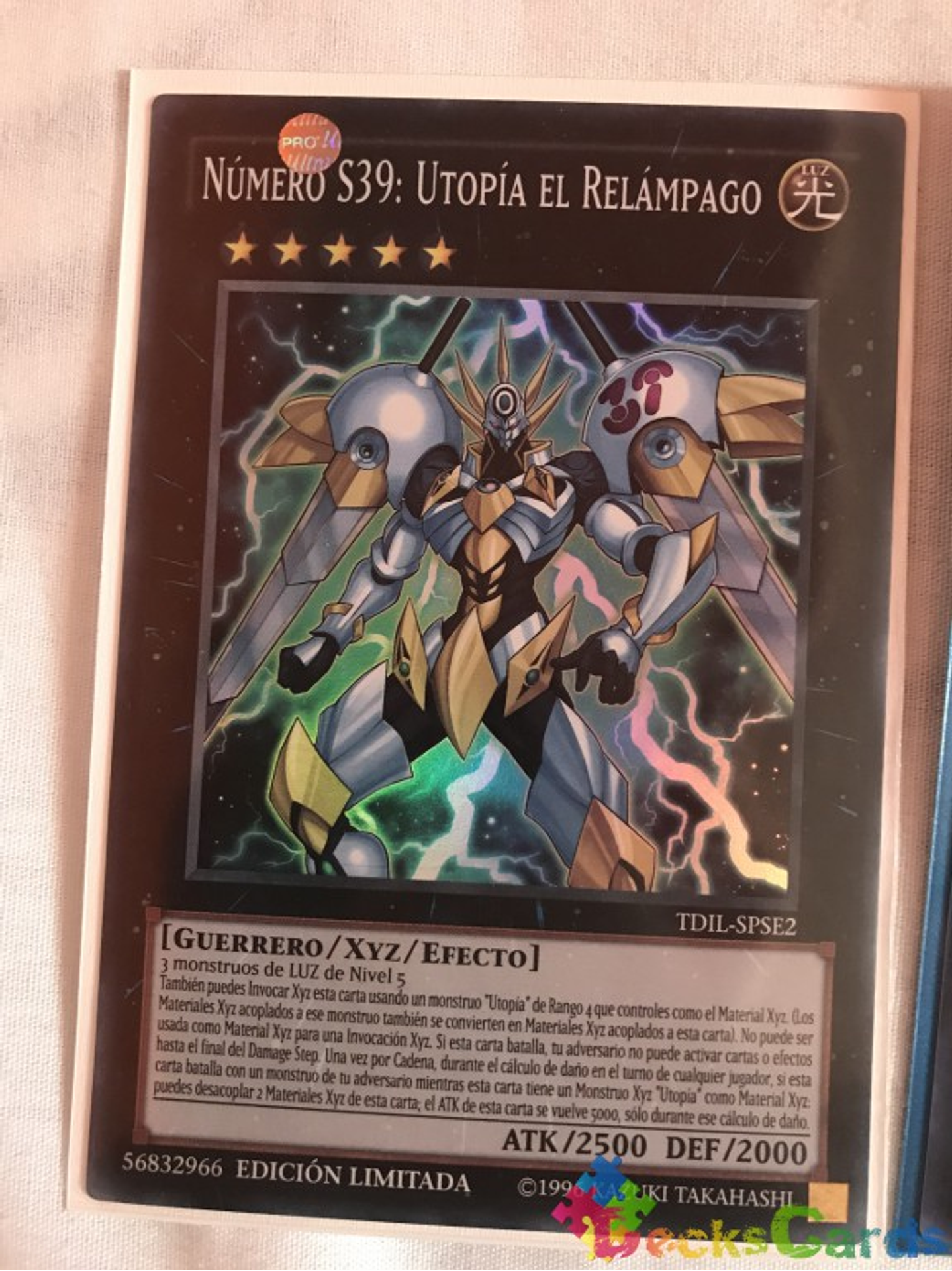 Number S39: Utopia the Lightning - TDIL-ENSE2 Super Rare Limited Edition 1
