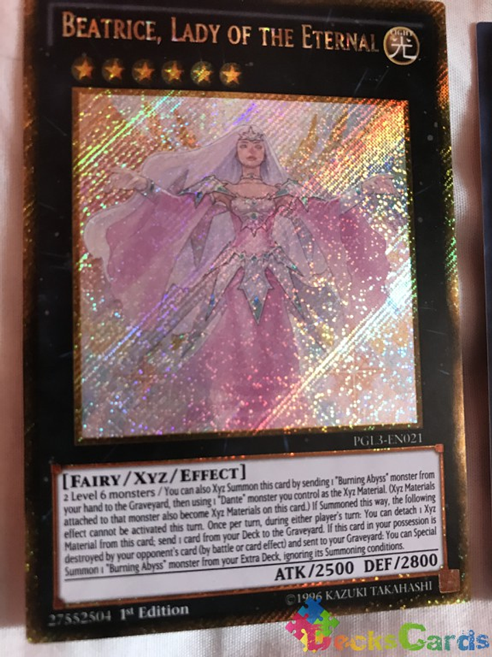 Beatrice, Lady of the Eternal - PGL3-EN021 - Gold Secret Rare 1st Edition 1