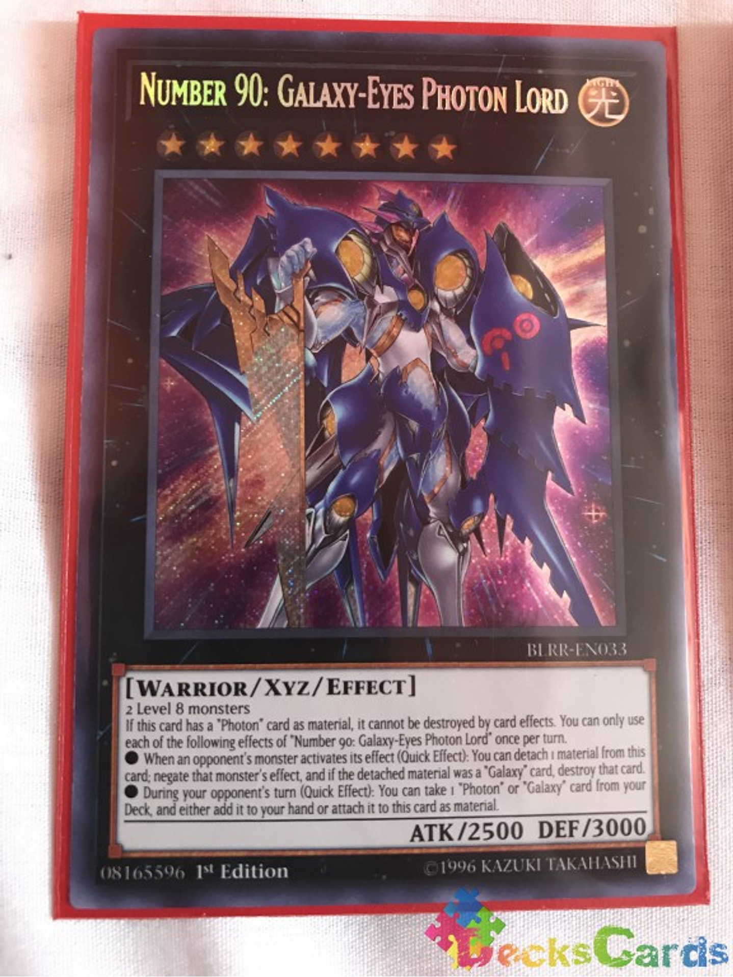 Number 90: Galaxy-Eyes Photon Lord - BLRR-EN033 - Secret Rare 1st Edition 1