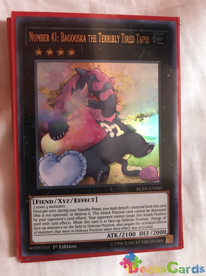 Number 41: Bagooska the Terribly Tired Tapir - BLRR-EN085 - Ultra Rare 1st Edition 1