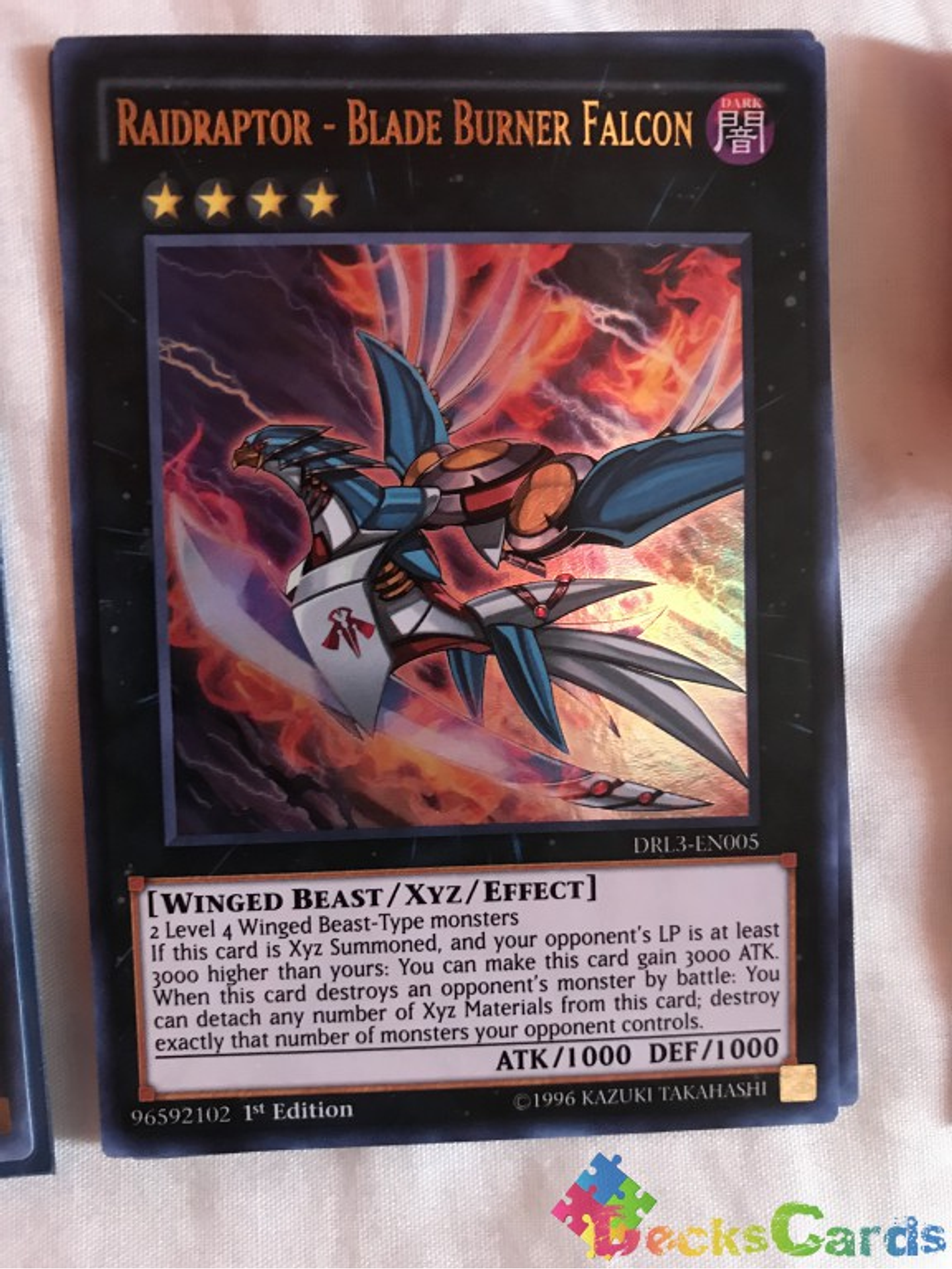 Raidraptor - Blade Burner Falcon - DRL3-EN005 - Ultra Rare 1st Edition 1