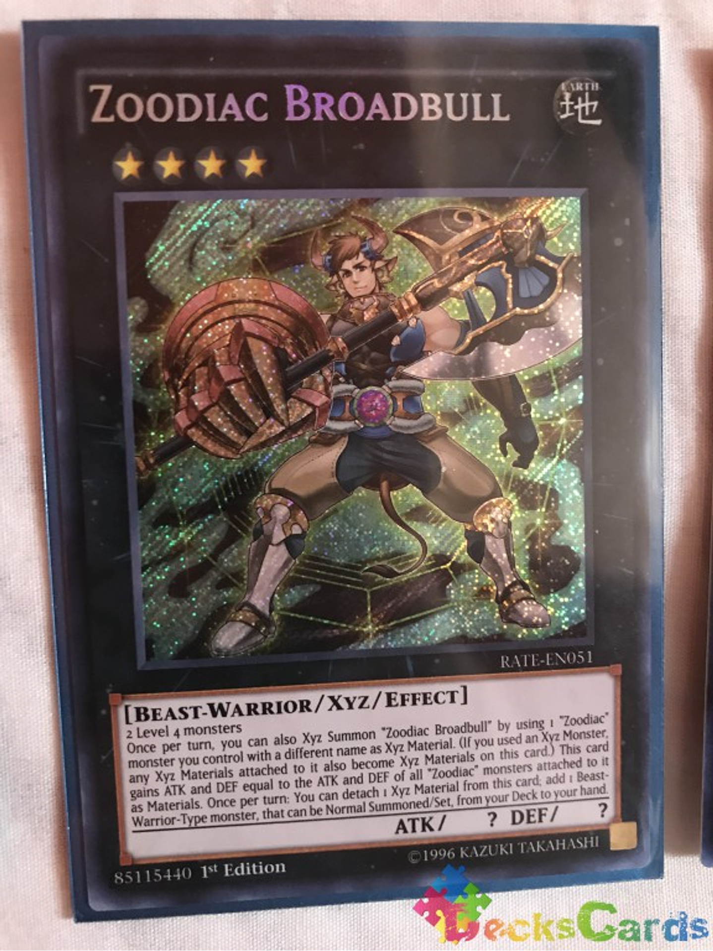 Zoodiac Broadbull - RATE-EN051 - Secret Rare 1st Edition 1