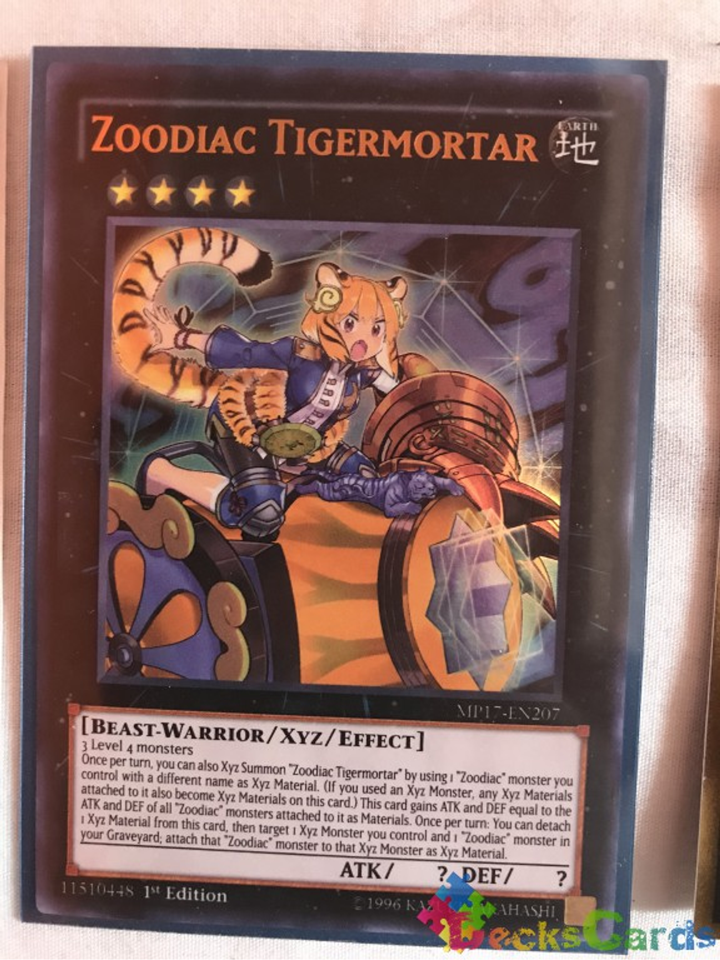 Zoodiac Tigermortar - MP17-EN207 - Ultra Rare 1st Edition 1