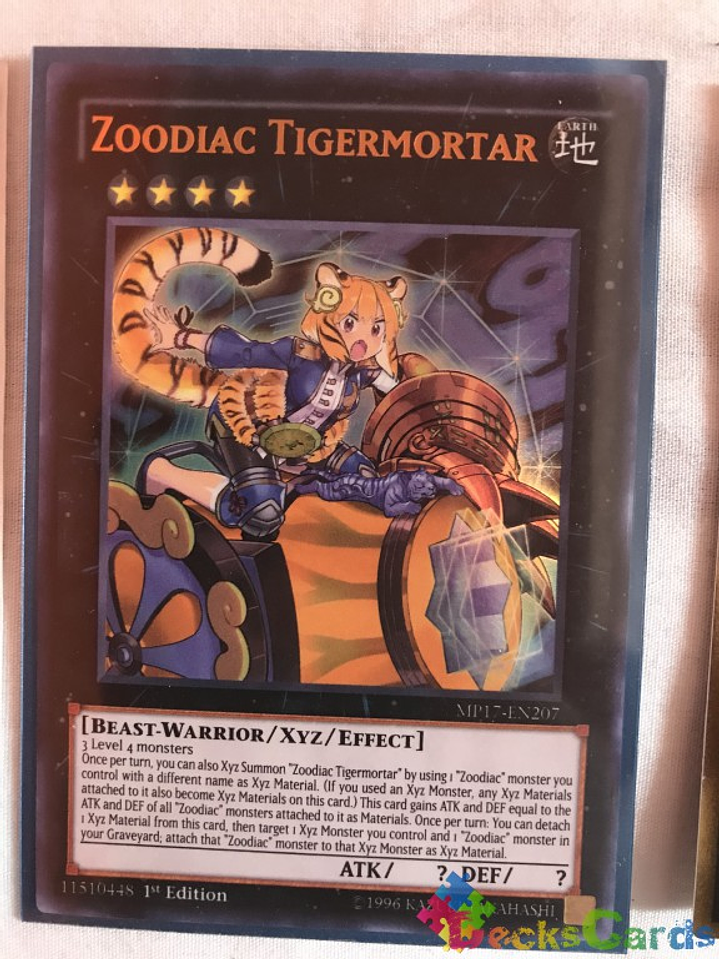 Zoodiac Tigermortar - MP17-EN207 - Ultra Rare 1st Edition 1