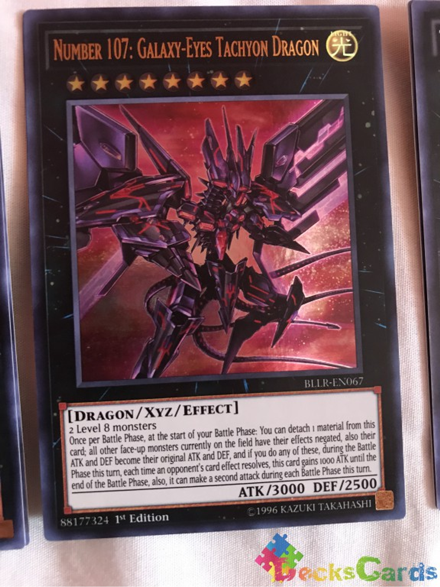 Number 107: Galaxy-Eyes Tachyon Dragon - BLLR-EN067 - Ultra Rare 1st Edition 1