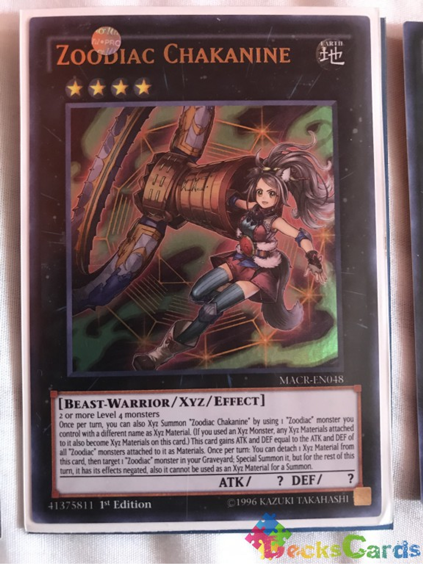 Zoodiac Chakanine - MACR-EN048 - Ultra Rare 1st Edition 1