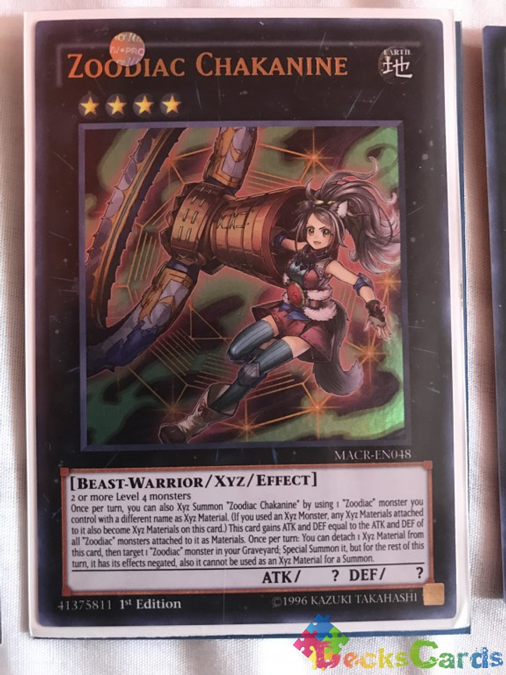 Zoodiac Chakanine - MACR-EN048 - Ultra Rare 1st Edition 1