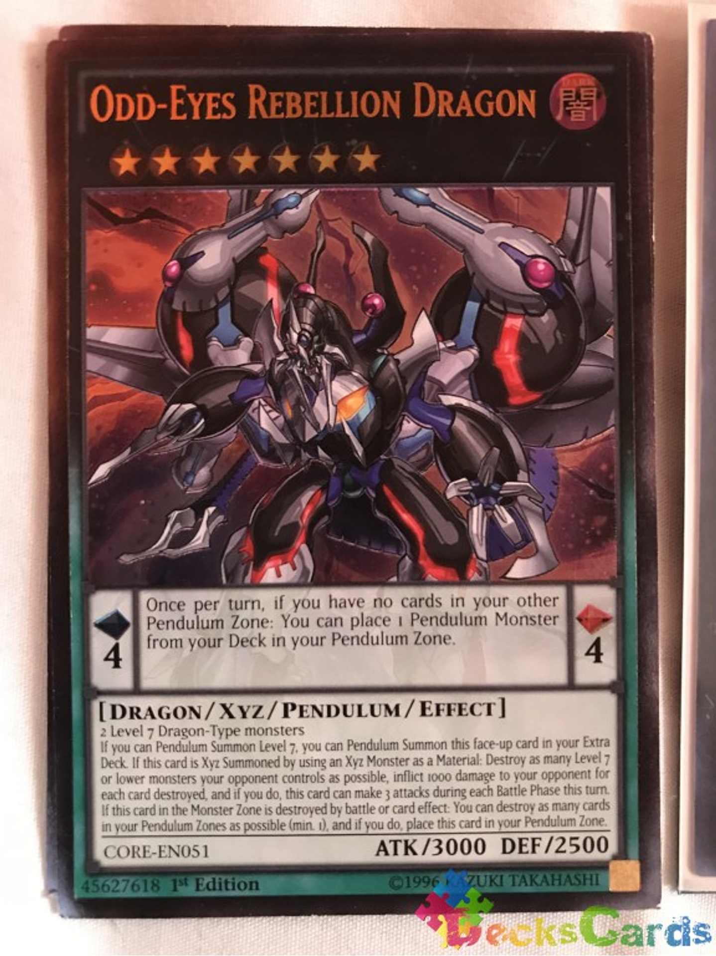 Odd-Eyes Rebellion Dragon - CORE-EN051 1st Edition - Ultimate Rare 1
