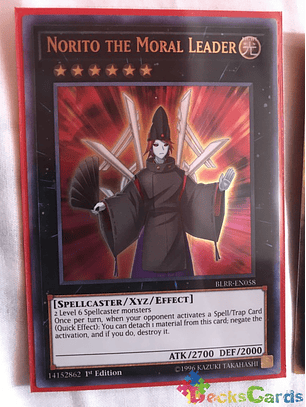 Norito the Moral Leader - BLRR-EN058 - Ultra Rare 1st Edition