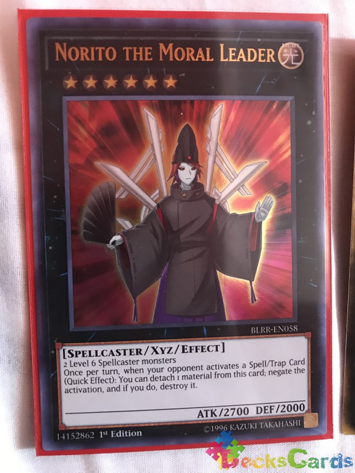 Norito the Moral Leader - BLRR-EN058 - Ultra Rare 1st Edition 1