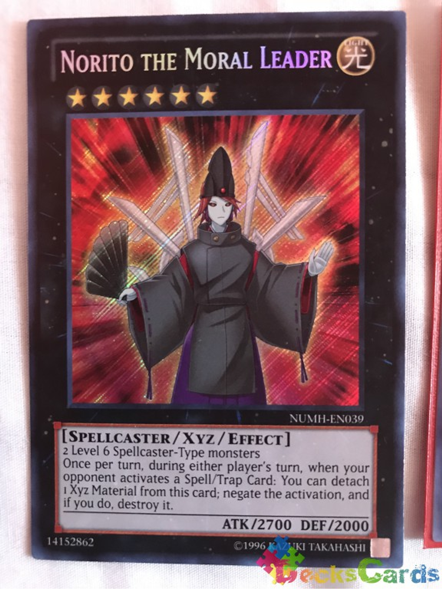 Norito the Moral Leader - NUMH-EN039 - Secret Rare Unlimited 1