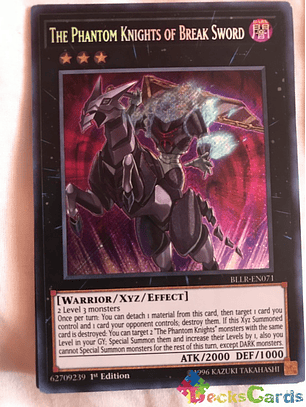 The Phantom Knights of Break Sword - BLLR-EN071 - Secret Rare 1st Edition