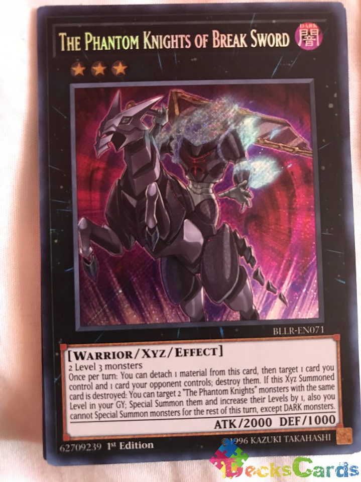 The Phantom Knights of Break Sword - BLLR-EN071 - Secret Rare 1st Edition 1