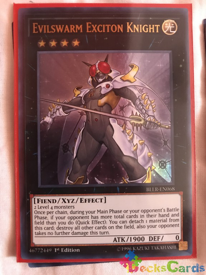 Evilswarm Exciton Knight - BLLR-EN068 - Ultra Rare 1st Edition 1