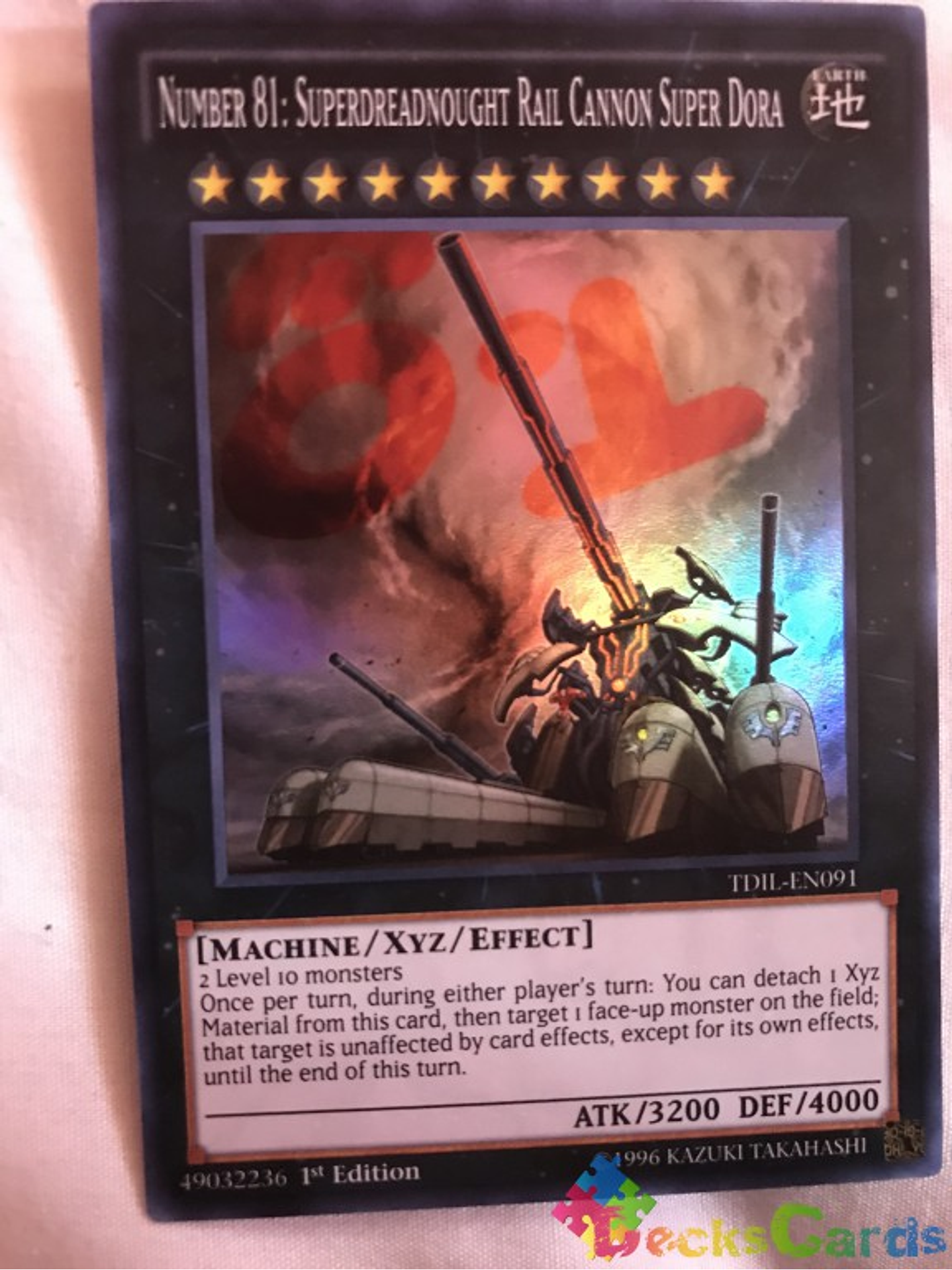 Number 81: Superdreadnought Rail Cannon Super Dora - TDIL-EN091 - Super Rare 1st Ed. 2