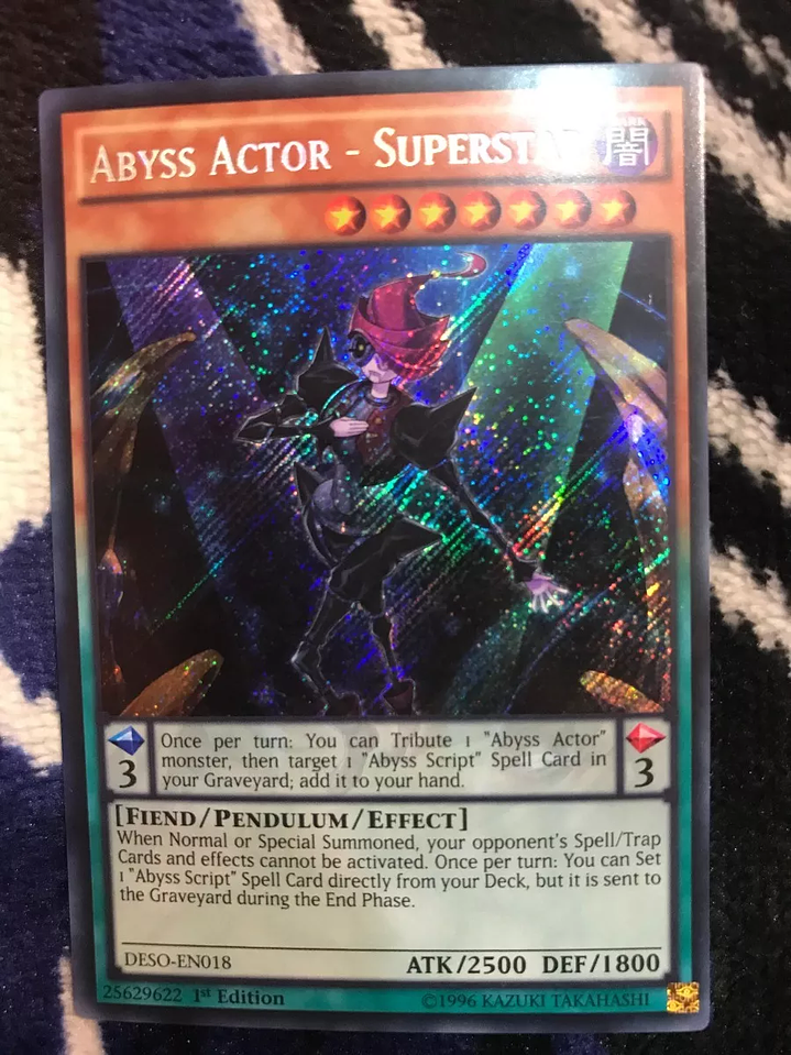 Abyss Actor - Superstar - DESO-EN018 - Secret Rare 1st Edition 1