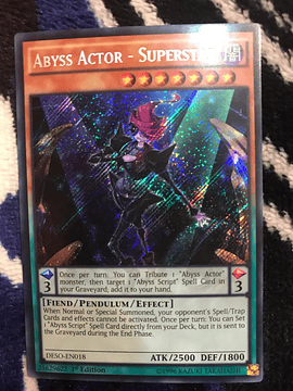 Abyss Actor - Superstar - DESO-EN018 - Secret Rare 1st Edition