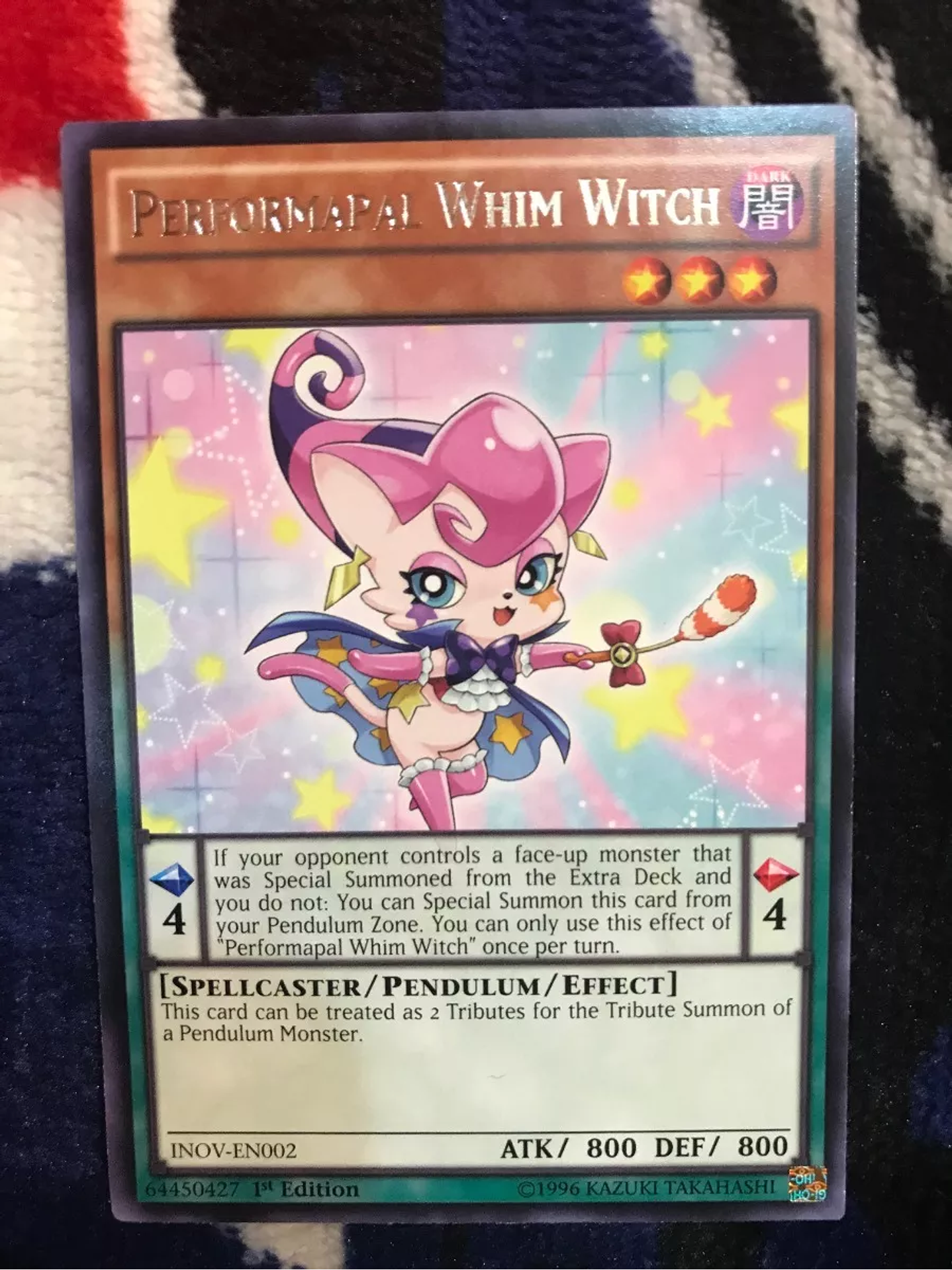 Performapal Whim Witch - INOV-EN002 - Rare 1st Edition 1