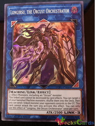 Longirsu, the Orcust Orchestrator - SOFU-EN044 - Super Rare 1st Edition