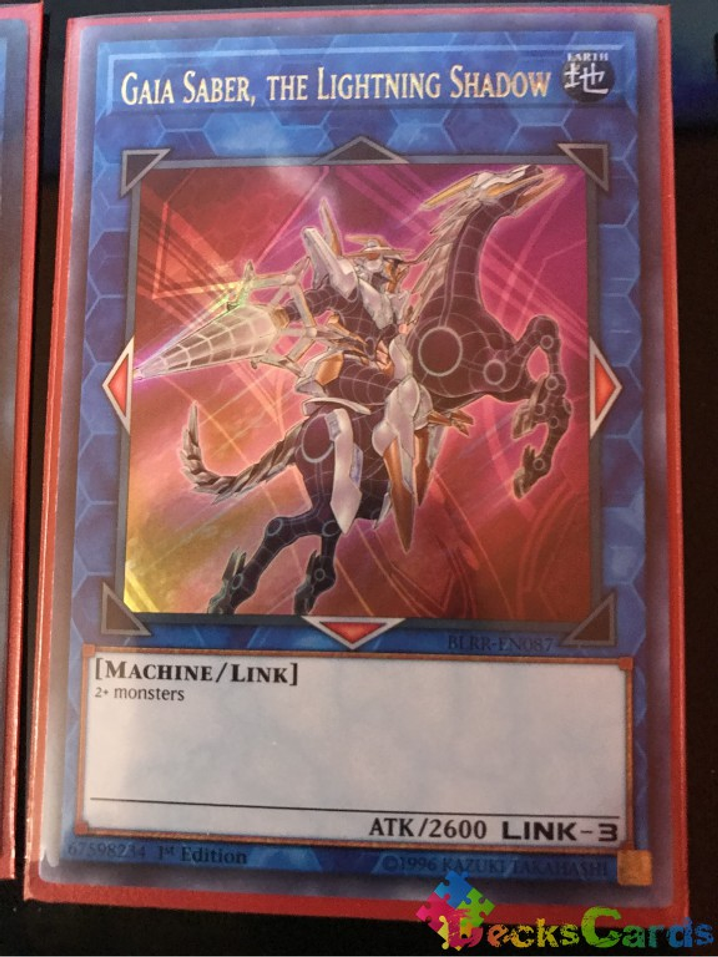 Gaia Saber, the Lightning Shadow - BLRR-EN087 - Ultra Rare 1st Edition 1