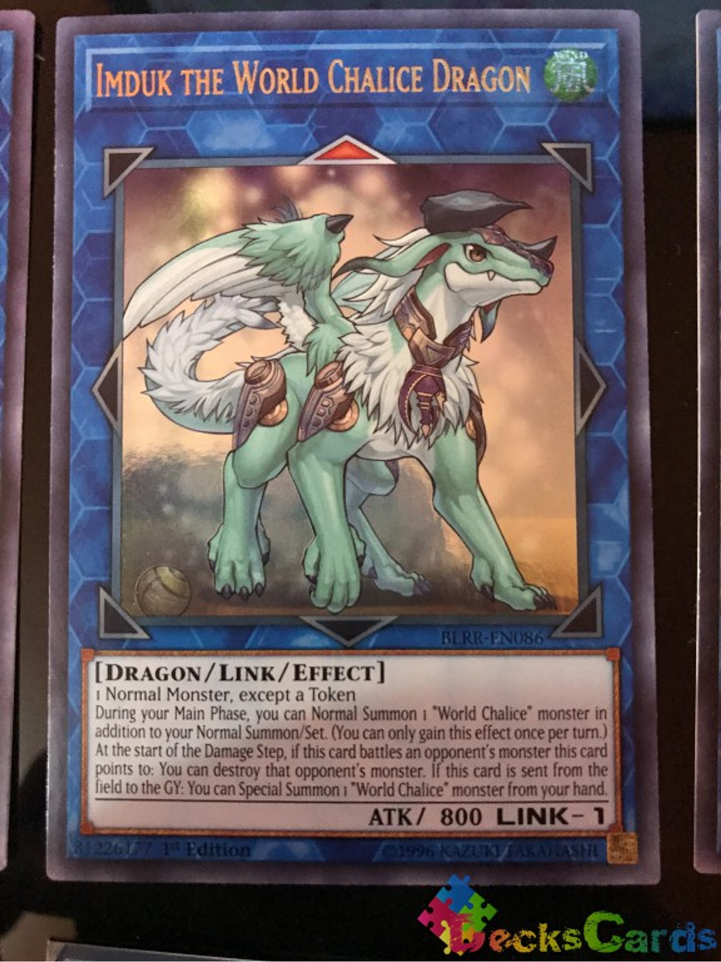 Imduk the World Chalice Dragon - BLRR-EN086 - Ultra Rare 1st Edition 1