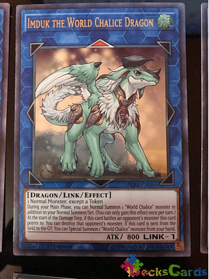 Imduk the World Chalice Dragon - BLRR-EN086 - Ultra Rare 1st Edition