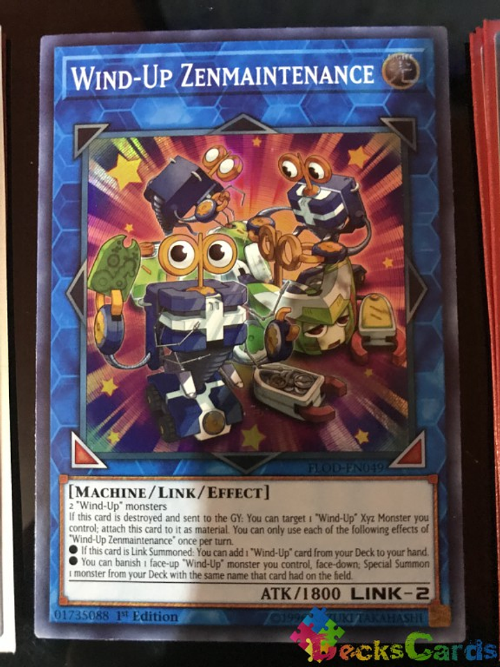 Wind-Up Zenmaintenance - FLOD-EN049 - Super Rare 1st Edition 1