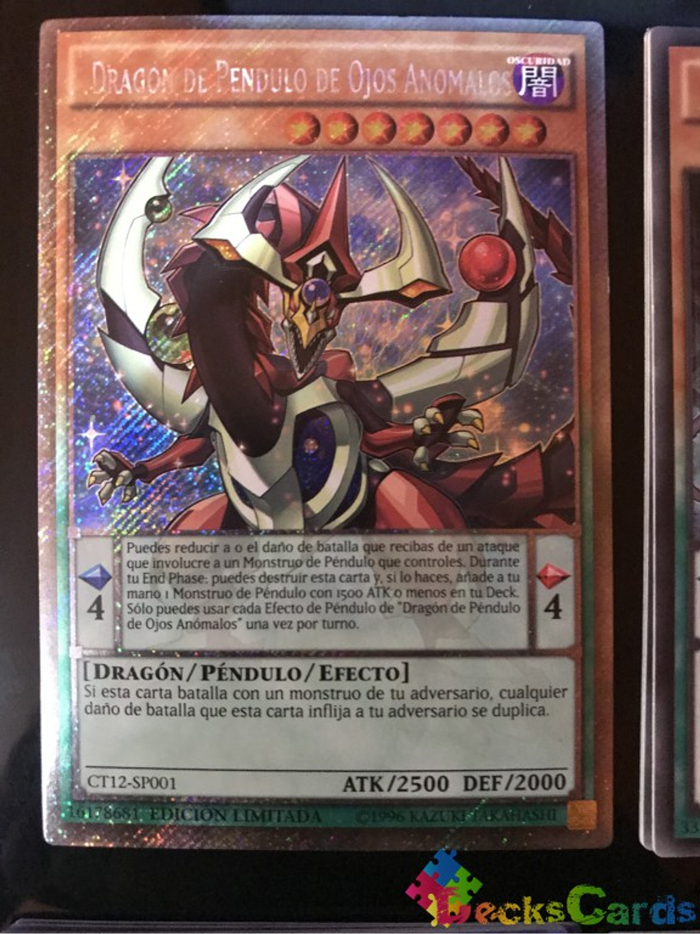 Odd-Eyes Pendulum Dragon - CT12-EN001 - Platinum Secret Rare Limited Edition 1