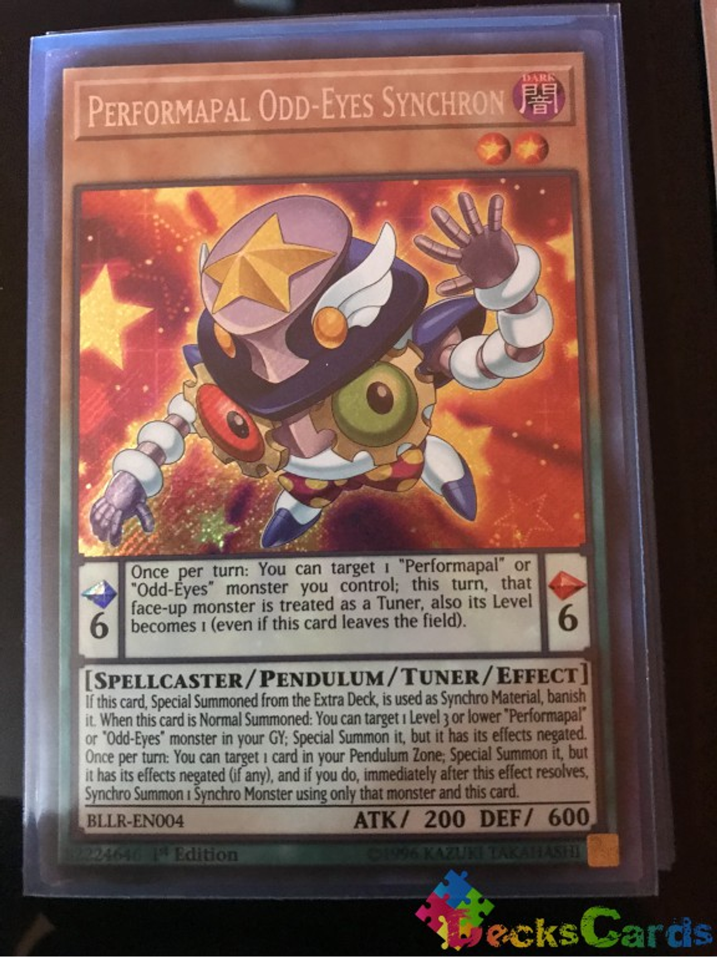 Performapal Odd-Eyes Synchron - BLLR-EN004 - Secret Rare 1st Edition 1