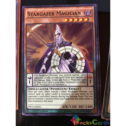 Stargazer Magician Pendulum Evolution 1st Edition PEVO-EN011 Super Rare 1st Edition 