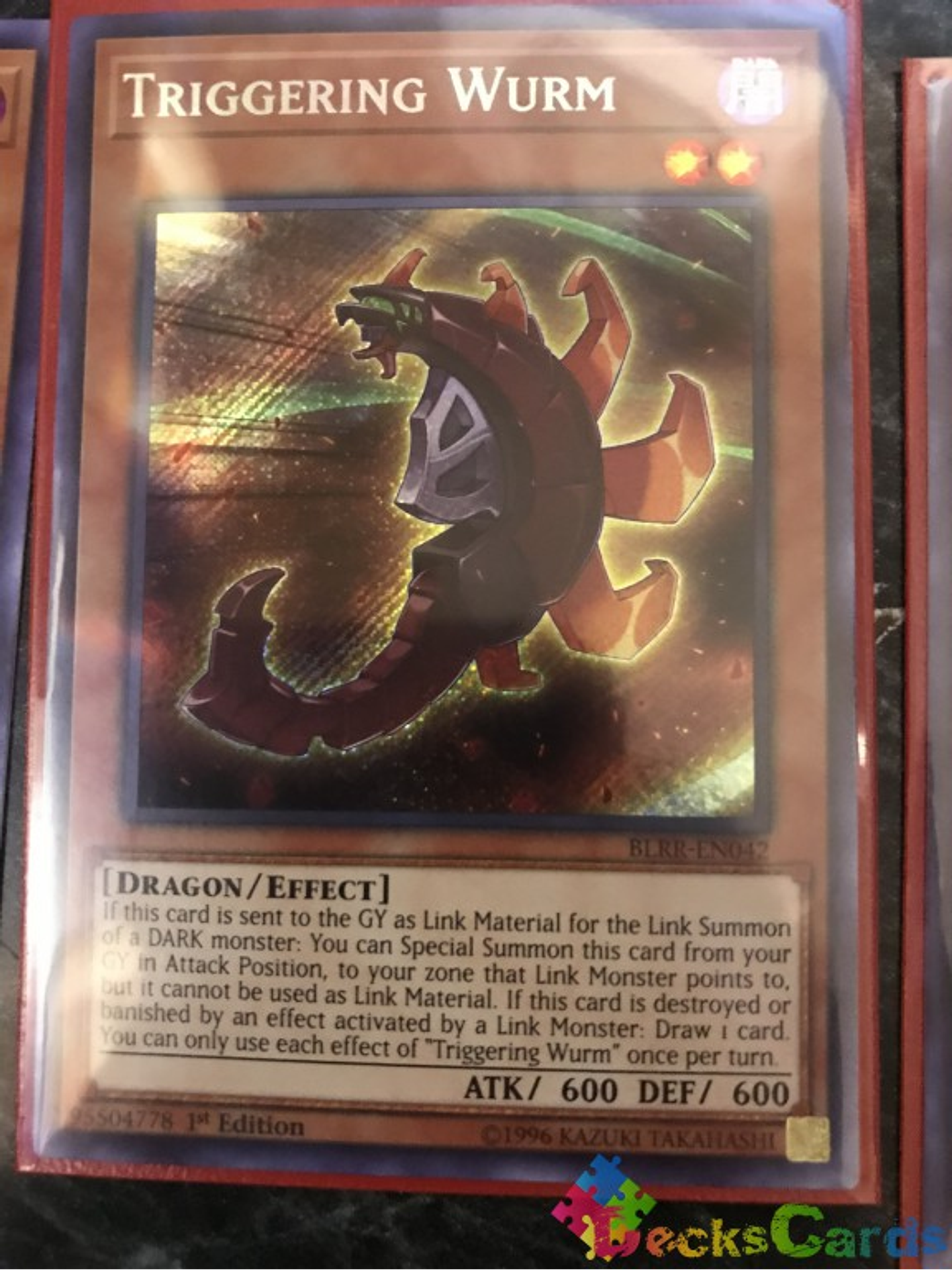 Triggering Wurm - BLRR-EN042 - Secret Rare 1st Edition 1