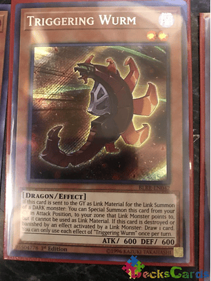 Triggering Wurm - BLRR-EN042 - Secret Rare 1st Edition