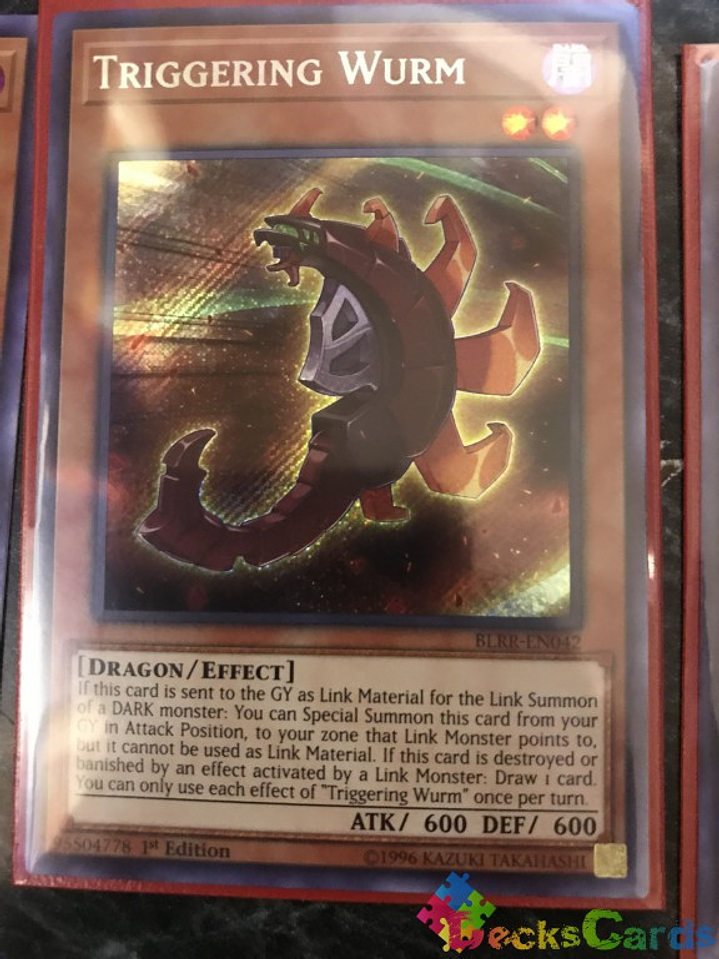 Triggering Wurm - BLRR-EN042 - Secret Rare 1st Edition 1