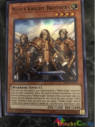 Noble Knight Brothers - BLRR-EN072 - Ultra Rare 1st Edition