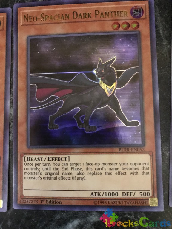 Neo-Spacian Dark Panther - BLRR-EN052 - Ultra Rare 1st Edition