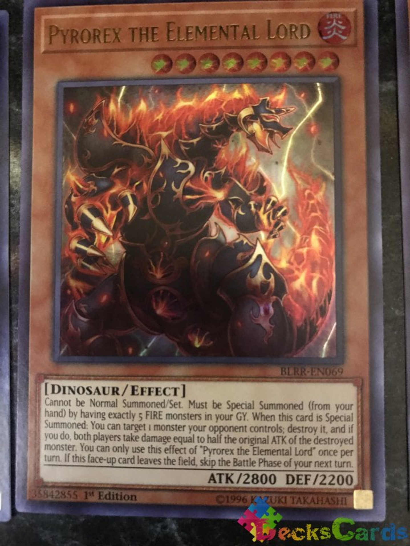 Pyrorex the Elemental Lord - BLRR-EN069 - Ultra Rare 1st Edition 1