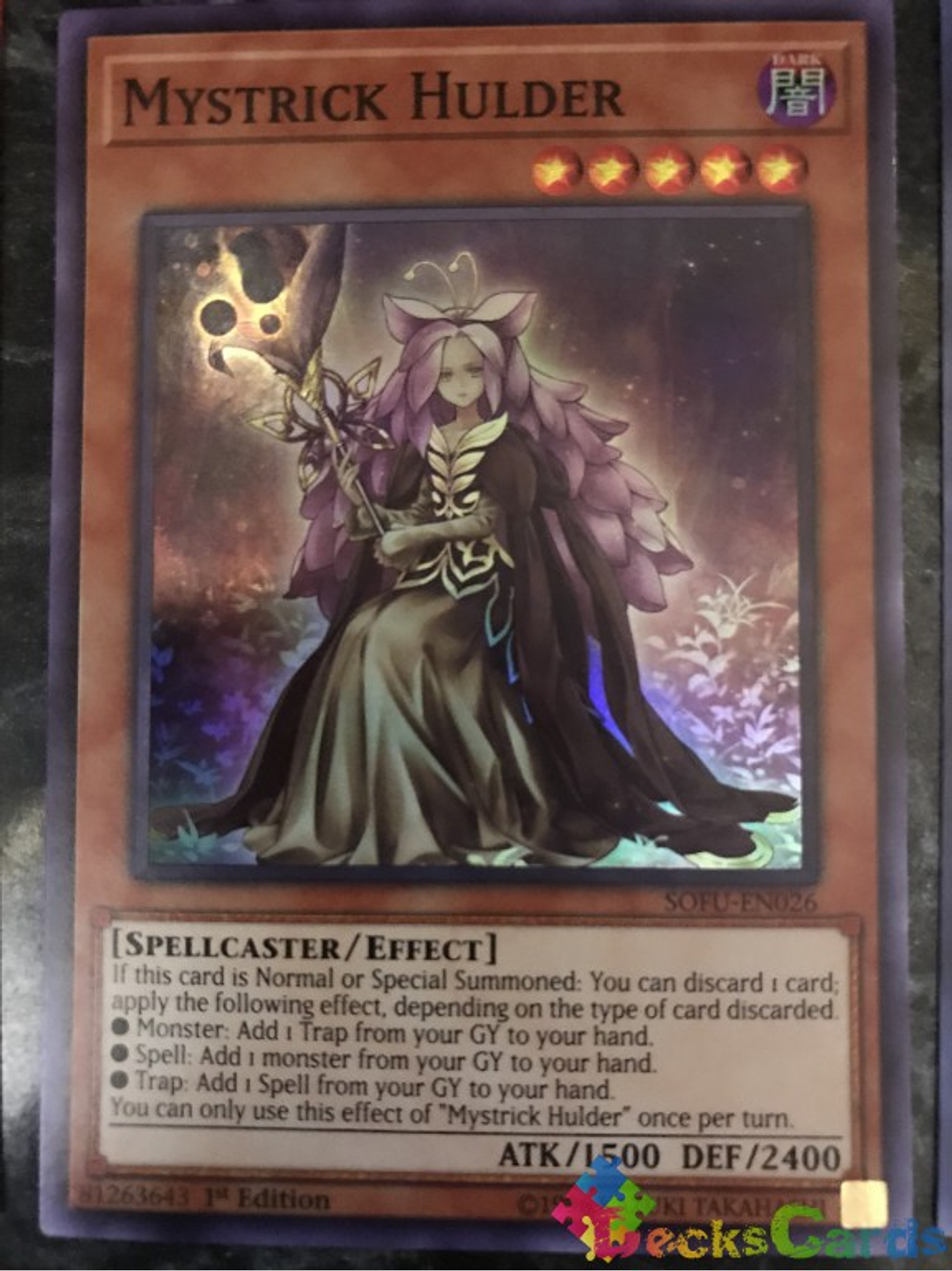 Mystrick Hulder - SOFU-EN026 - Super Rare 1st Edition 1