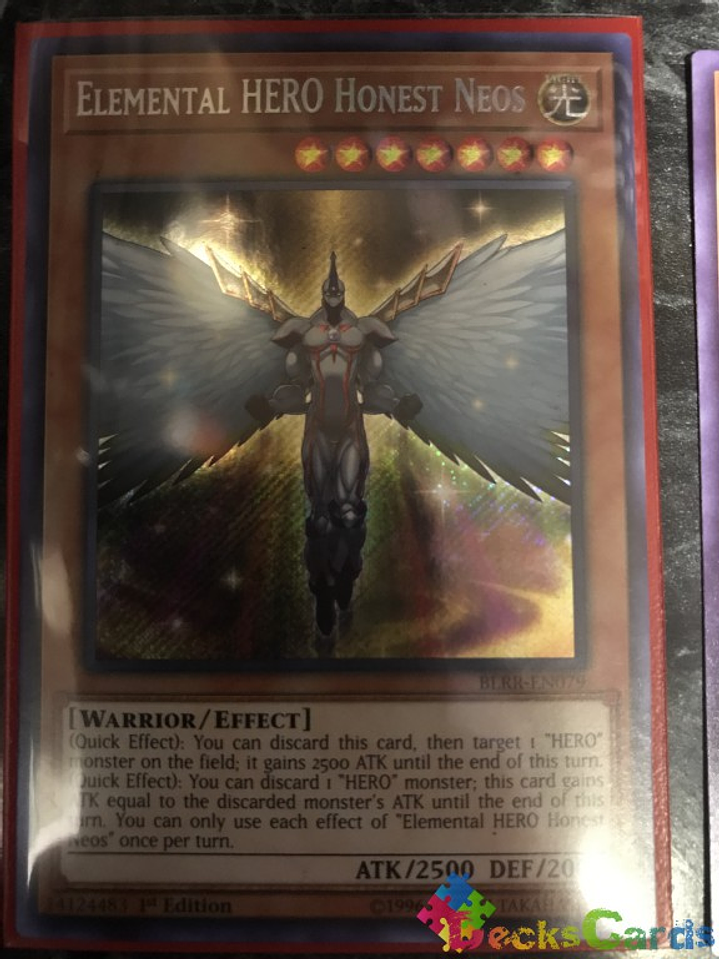 Elemental HERO Honest Neos - BLRR-EN079 - Secret Rare 1st Edition 1