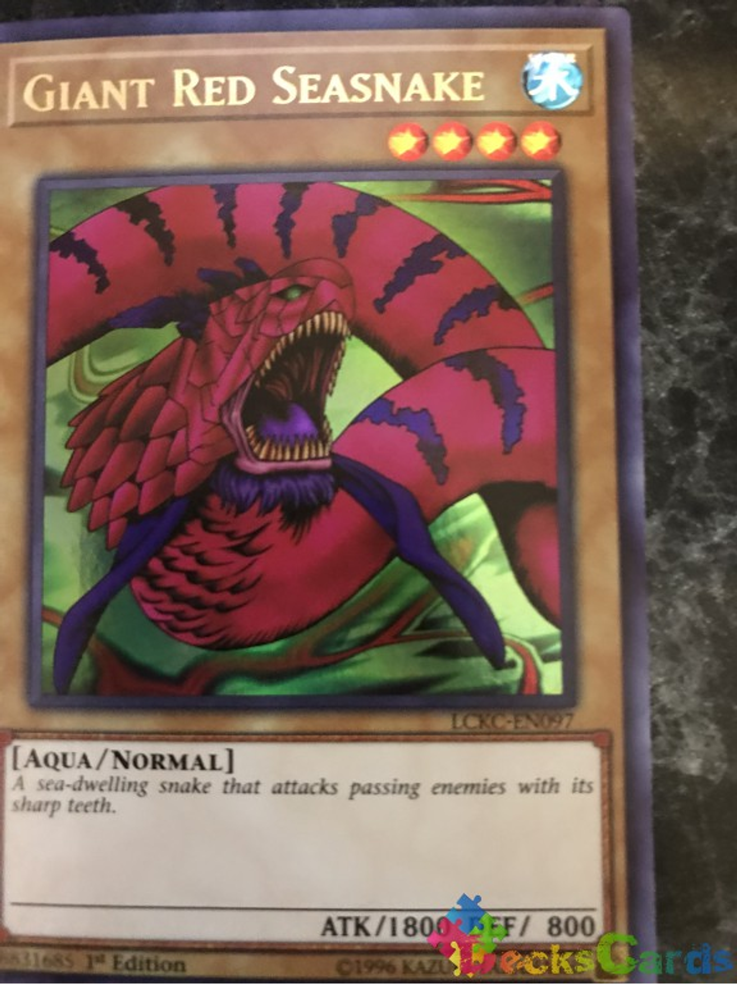 Giant Red Seasnake - LCKC-EN097 - Ultra Rare 1st Edition 1