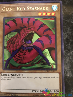 Giant Red Seasnake - LCKC-EN097 - Ultra Rare 1st Edition