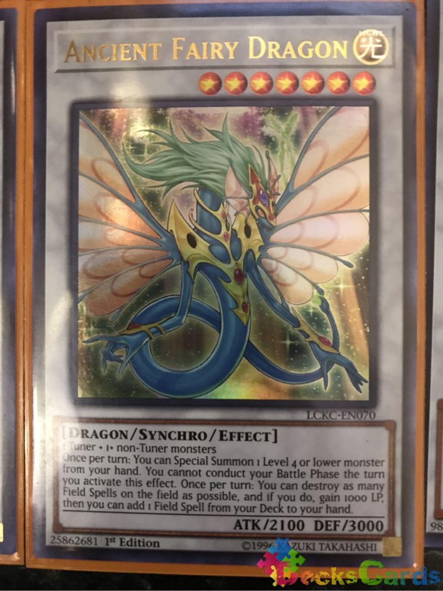 Ancient Fairy Dragon - LCKC-EN070 - Ultra Rare 1st Edition 1