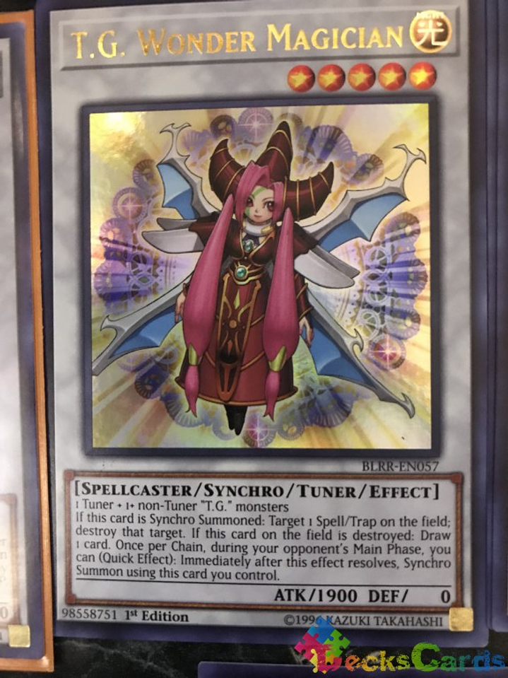 T.G. Wonder Magician - BLRR-EN057 - Ultra Rare 1st Edition 1