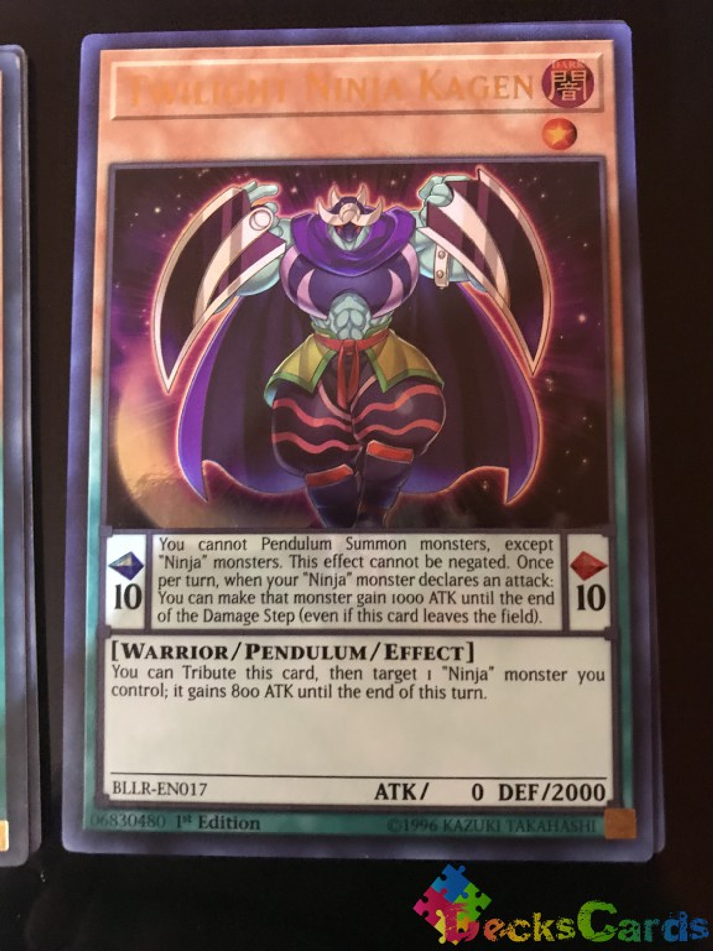 Twilight Ninja Kagen - BLLR-EN017 - Ultra Rare 1st Edition 1