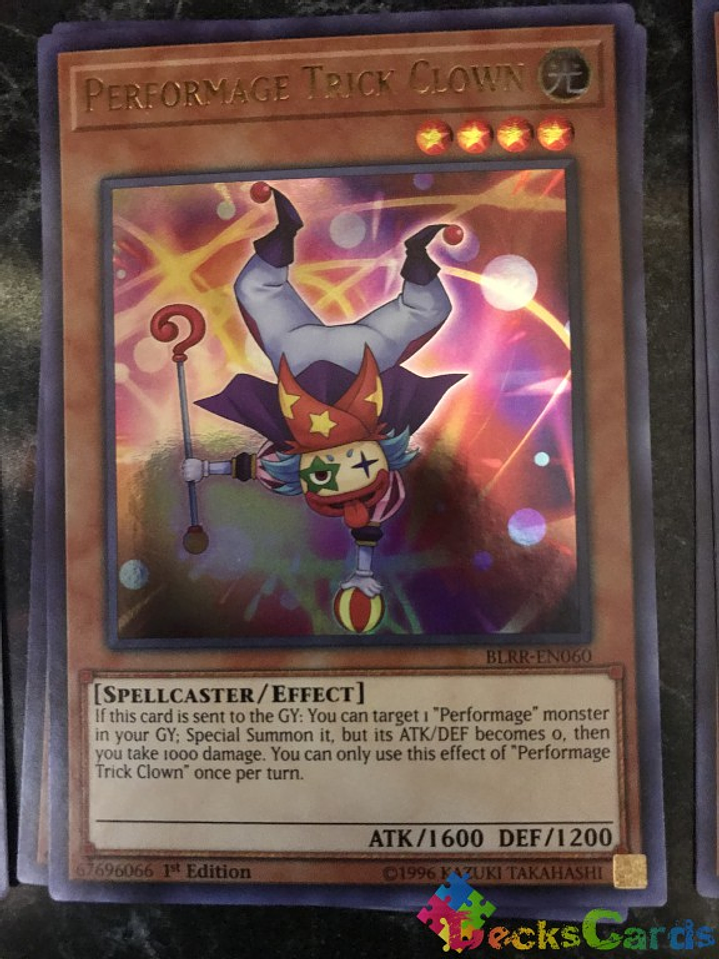 Performage Trick Clown - BLRR-EN060 - Ultra Rare 1st Edition 1