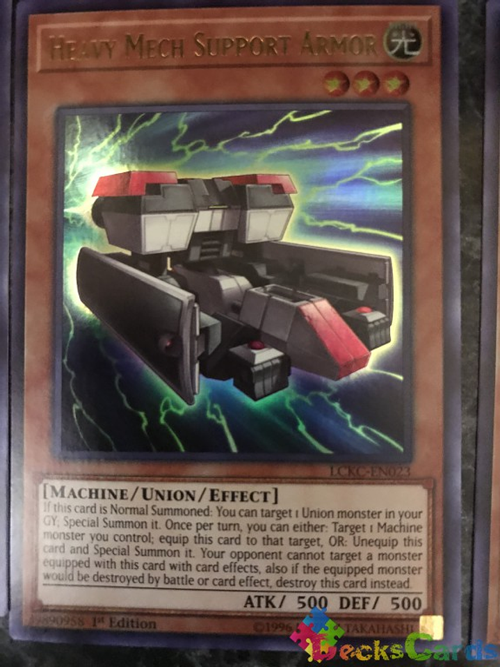 Heavy Mech Support Armor - LCKC-EN023 - Ultra Rare 1st Edition 1