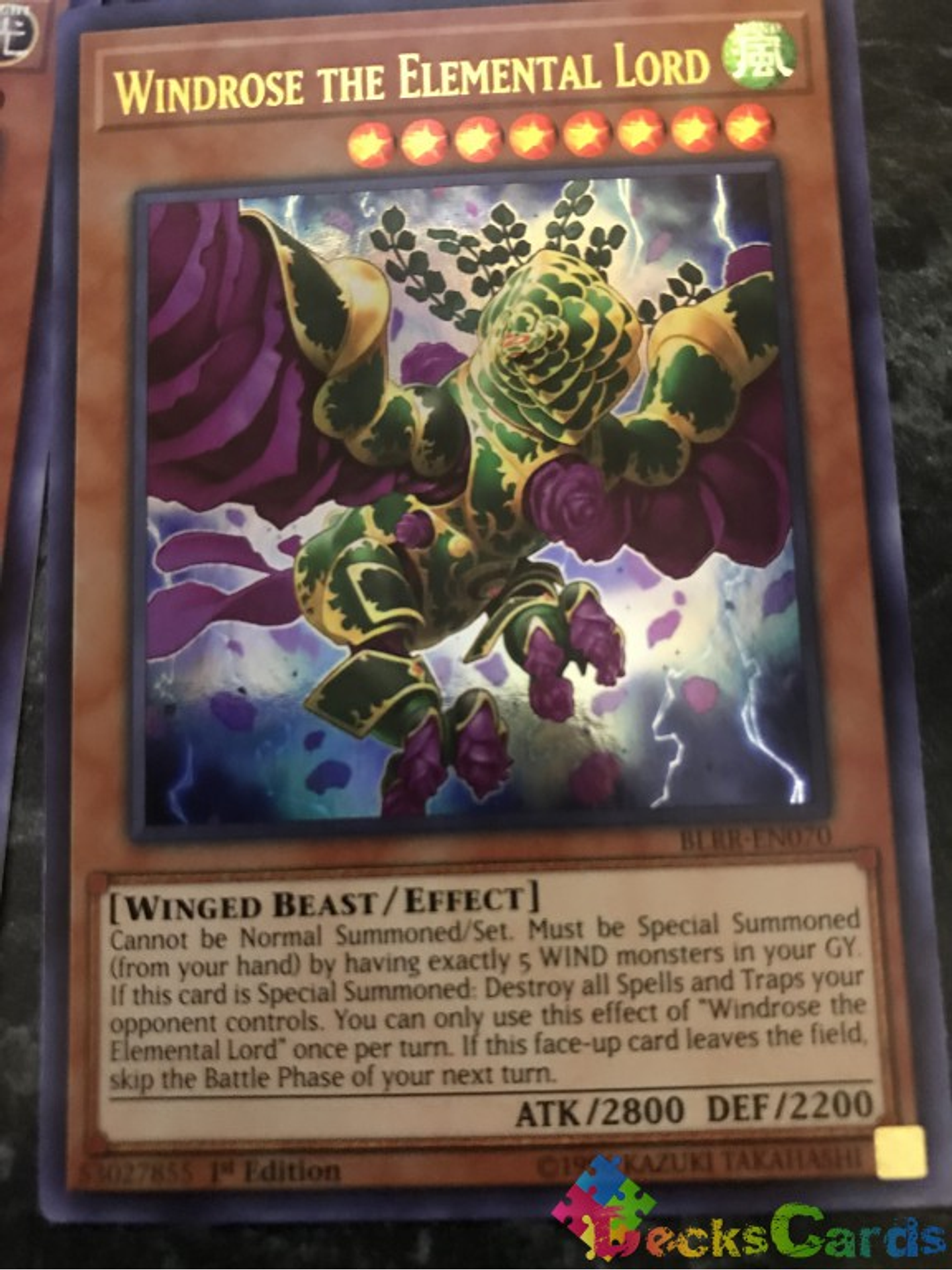 Windrose the Elemental Lord - BLRR-EN070 - Ultra Rare 1st Edition 1