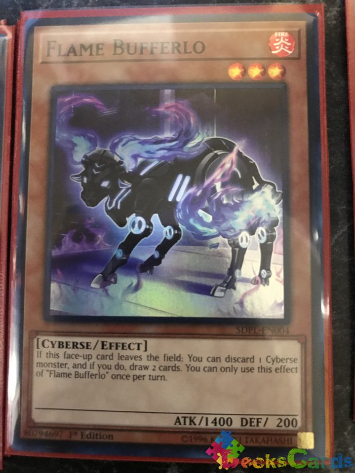 Flame Bufferlo - SDPL-EN004 - Super Rare 1st Edition 1