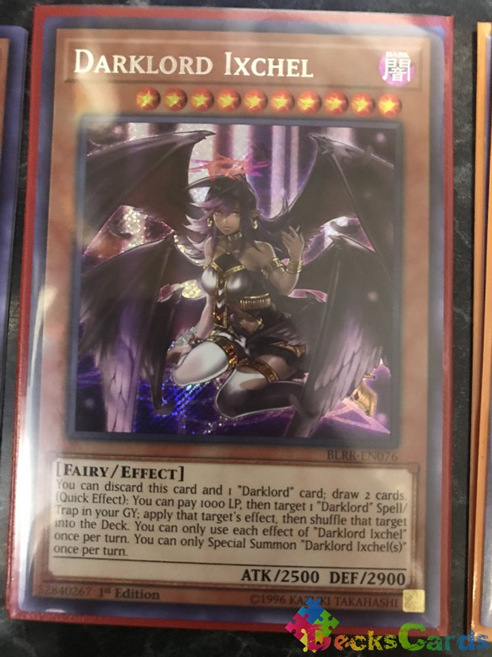 Darklord Ixchel - BLRR-EN076 - Secret Rare 1st Edition 1